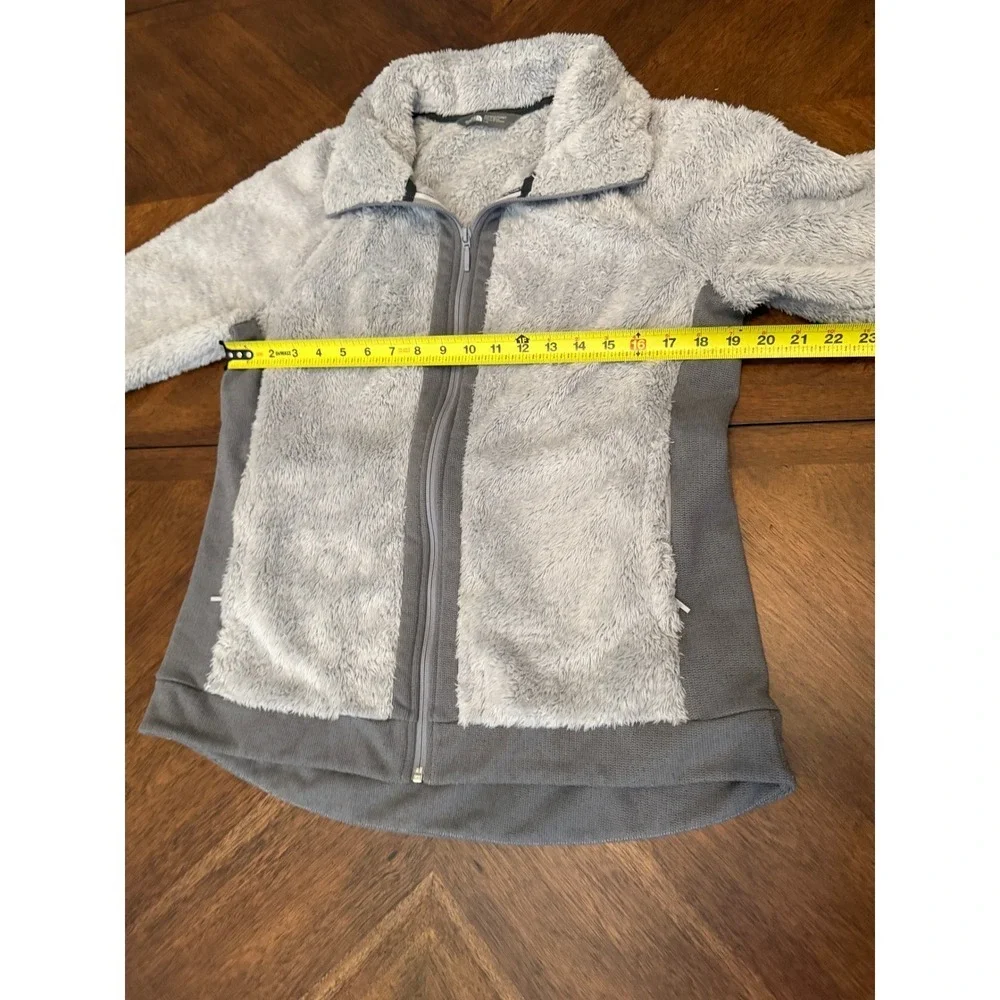 The North Face Womens Osito Hybrid Full Zip Fleece Jacket Gray Large L/G - Picture 6 of 6